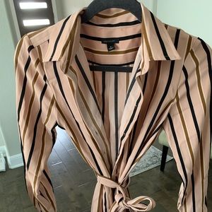 Ann Taylor Waist-Tie Work Dress